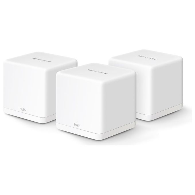 Mercusys HALO H60X(3-PACK) HALO H60X Sistema Mesh Wi-Fi 6 Dual-band 2.4 GHz 5 GHz 1500 Mbit-s 3 unita' colore Bianco