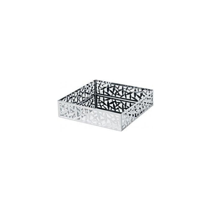 Alessi MSA10 Portatovaglioli Acciaio Inox CACTUS! in Acciaio Inossidabile 18-10 Lucido Traforato al Laser colore Acciaio inox
