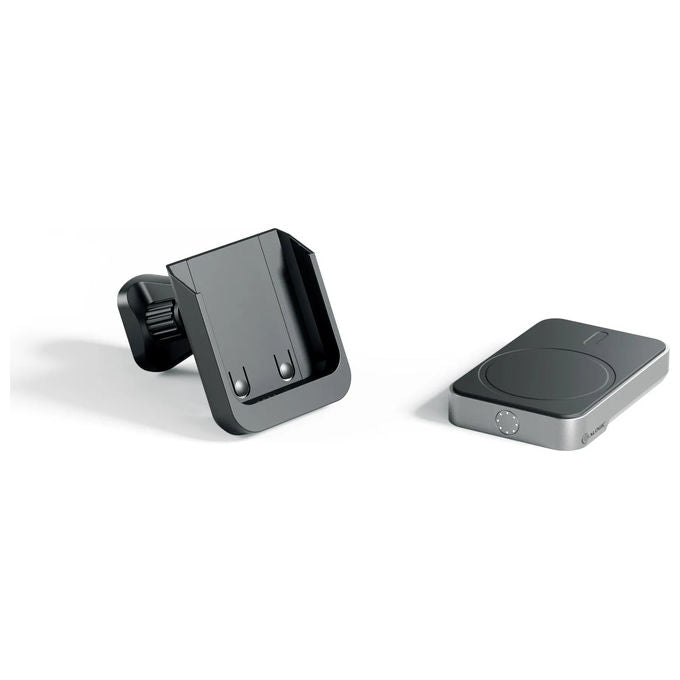 Alogic MSPBCM Caricabatterie Universale Wireless con Power Bank 5000 mAh e Supporto per Ventola colore Nero