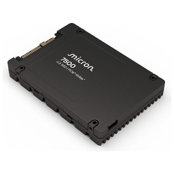 Micron MTFDKCC3T8TGP-1BK1DABYYR 7500 PRO SSD 3,84 TB U.3 PCIe 4.0 NVMe 3D TLC NAND colore Nero