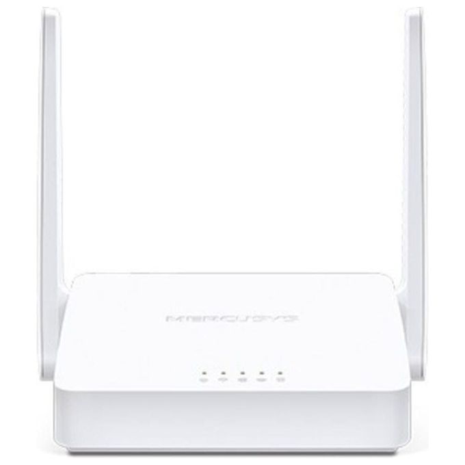 Mercusys MW300D Modem Router ADSL2+ Wi-Fi N300 Banda Singola 2.4 GHz 3 Porte LAN 10-100 Mbps 2 Antenne Esterne colore Bianco