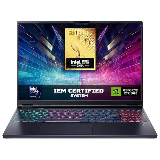 Acer NHQZEET001 Predator Helios Neo 16S AI notebook gaming 16 OLED WQXGA Intel Core Ultra 9 275HX RTX 5060 colore Nero