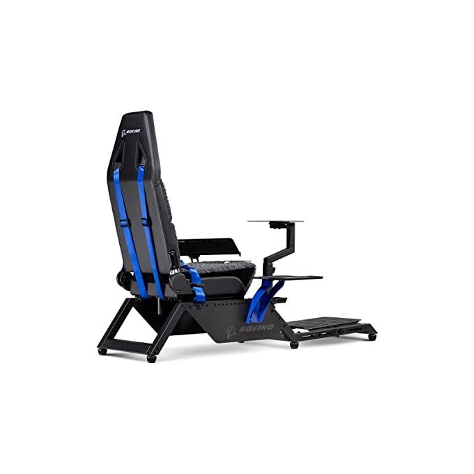 Next Level Racing NLR-S027 Simulatore di Volo Boeing Commercial Edition con Licenza Ufficiale Compatibile con Periferiche Thrustmaster Logitech Saitek colore Nero con Riflessi Blu