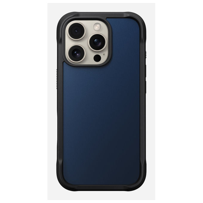 Nomad NM01382485 Rugged Case Custodia per iPhone 16 Pro Compatibile con MagSafe Resistente alle Cadute fino a 4.5 m colore Blu Atlantico