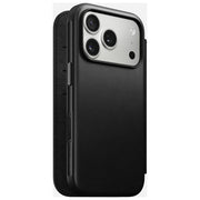 Nomad NM014193858 Modern Leather Folio Custodia a libro Compatibile iPhone 17 Pro con Carica Wireless e MagSafe colore Nero
