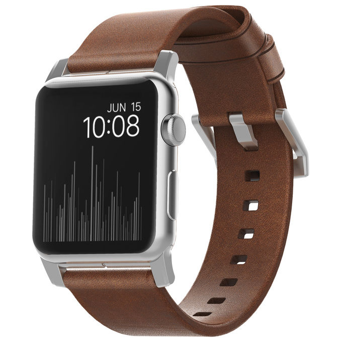 Nomad NM1A4RSM00 Banda Pelle per Apple Watch Sport Edition Acciaio Inossidabile colore Marrone