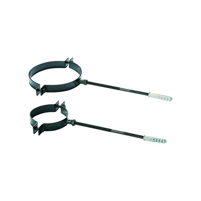 Save Fumisteria NN28 Reggitubo Muro Pellet Nero 8cm