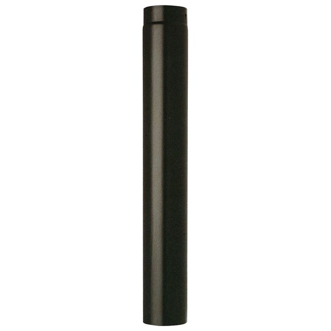 Save Fumisteria Tubo Smaltato Nero Opaco 12cm Lunghezza 100cm