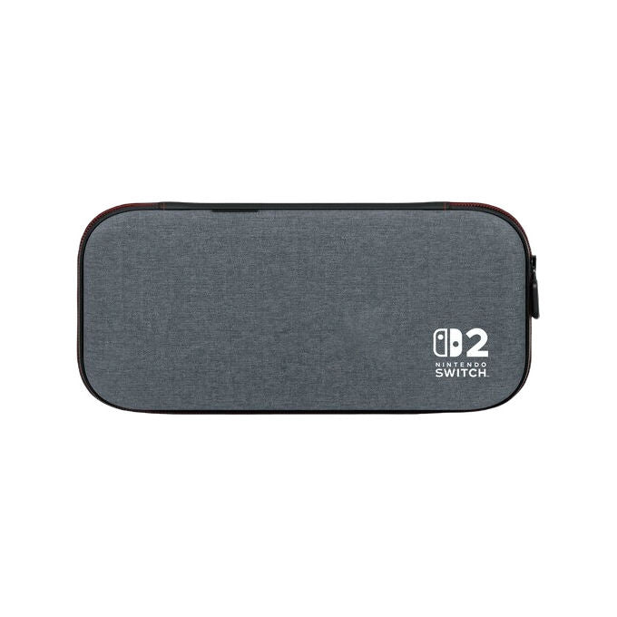 PowerA NSCS0528-01 Slim Case per Nintendo Switch 2 custodia protettiva con stand integrato e spazio per 10 schede di gioco colore Grigio brugo scuro