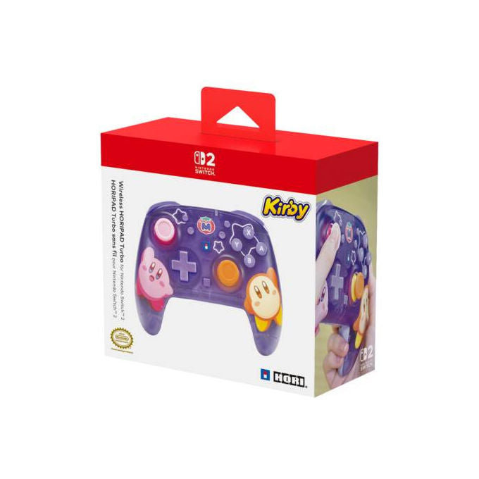 Hori NSX-124E Horipad Turbo Gamepad Wireless per Nintendo Switch 2 con Pulsanti Programmabili e Sensori Giroscopici colore Viola