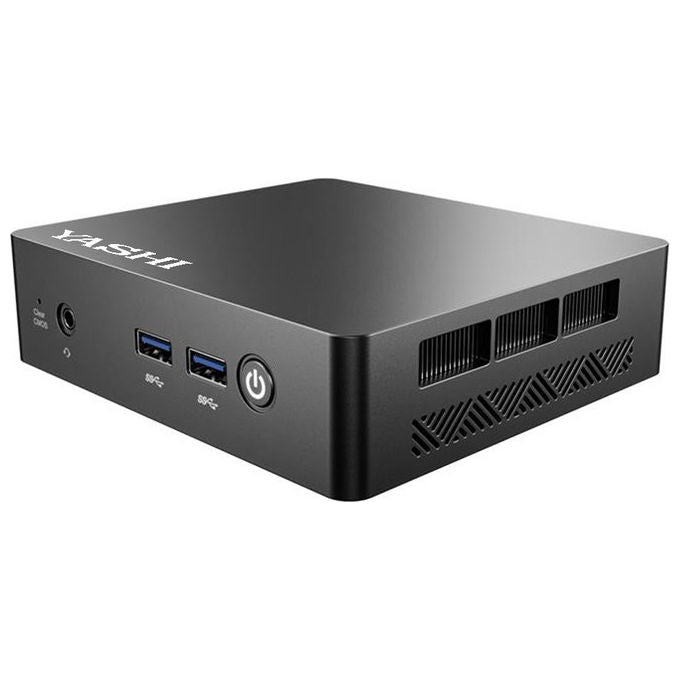 Yashi NY338 NUCKY Mini PC Intel N100 16 GB DDR4 512 GB SSD Wi-Fi 6 HDMI 2x Type-C Windows 11 Pro colore Nero