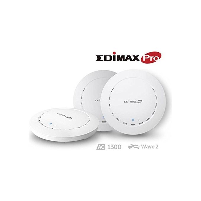 EDiMAX OFFICE 1-2-3 AC1300 Wave 2 Set di Access Point Wi-Fi Dual-Band 3 pezzi PoE+ fino a 100 utenti colore Bianco