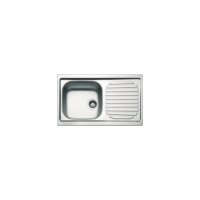 Apell OH791IRPC Serie Oceano Lavello da Incasso 1 Vasca con Gocciolatoio a Destra 79x50 cm in Acciaio Inox Prelucido colore Acciaio Inossidabile