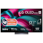 LG OLED65C51LA Smart TV OLED evo 65'' 4K UHD α9 Gen 8 AI Processor webOS 25 Dolby Vision 120 Hz colore Nero
