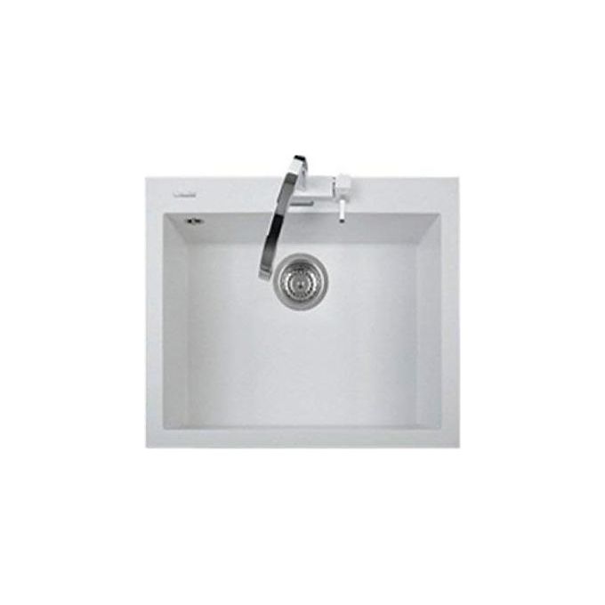Plados ON601058 One Lavello 1 Vasca in microUltragranit Bianco Latte (60x51x20 cm) colore Bianco Latte