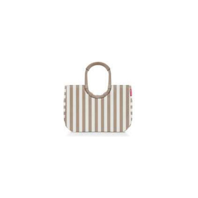 Reisenthel OR6056 loopshopper L Borsa tote 25 L Poliestere Fantasia colore Beige Bianco