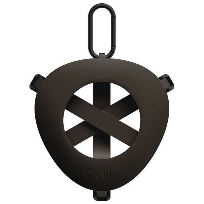 OutIn OT-FCS-01 Supporto da Caffe' Pieghevole e Ultra-Portatile con Moschettone Compatibile con Dripper Standard e Imbuti da Pour-Over Conici colore Nero