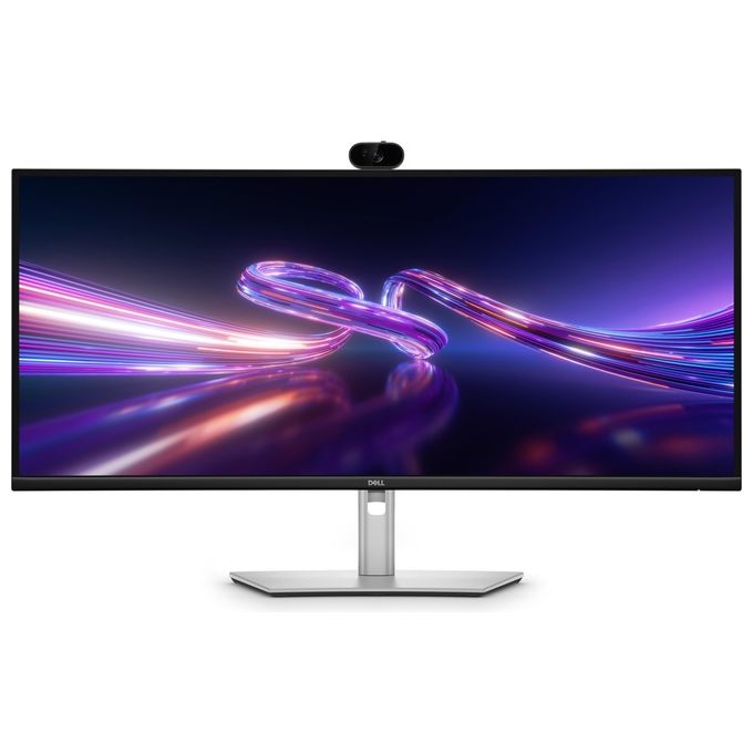 Dell P3426WEV Monitor Curvo IPS WQHD 34.1'' 3440x1440 100Hz con Webcam Integrata e Hub USB-C colore Nero Argento