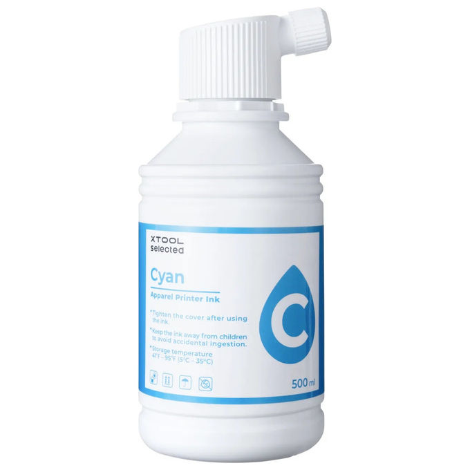 XTool P5020887 Ricarica di Inchiostro per Stampante 500 ml Colore Ciano