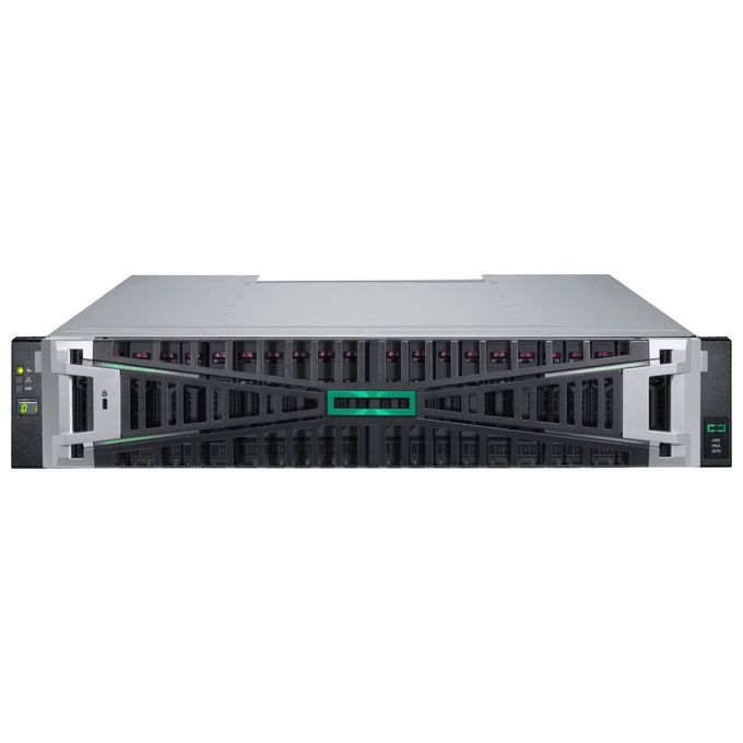 HPE P84184-B25 MSA 2070 SFF Storage Array 92,16 TB SSD 2x10-25GbE iSCSI Controller 2U Argento Nero colore Nero