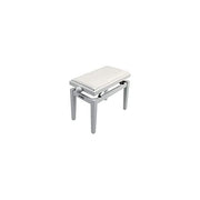 QUIK LOK PB-100 WH S Panca per Pianoforte in Legno Seduta in Sky Altezza Regolabile 48 57 cm Carico Max 100 Kg colore Bianco Satinato