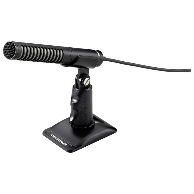 Olympus N2277526 ME 31 Microfono a fucile unidirezionale cablato compatto con corpo in metallo e schermo antivento colore Nero