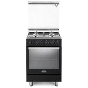 De'Longhi PEMA 64 LSG Cucina a gas 4 fuochi Forno elettrico 74 L Classe A Autopulizia Idroclean colore Nero