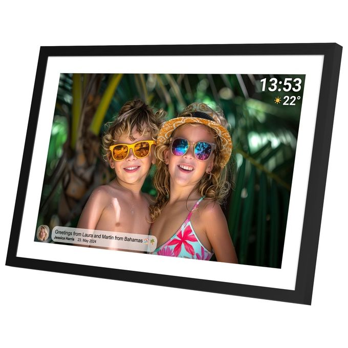 Denver PFF1016 Frameo Cornice Digitale 10,1'' IPS HD 1280x800 Wi-Fi Touchscreen 16GB memoria interna slot microSD colore Nero
