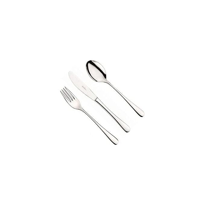 PINTI 20200001 Hotel Cucchiaio da Tavola in Acciaio Inox 18-10 Spessore 2,5 mm Lunghezza 19,3 cm Confezione da 12 Pezzi colore Acciaio