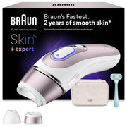 Braun PL7211 Skin i expert Epilatore IPL 10 livelli 400.000 lampi sensore tono pelle rasoio incluso colore Rose Gold Bianco