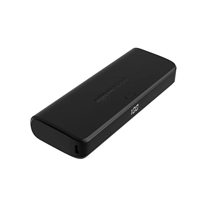Boompods PM20PD Powerboom Power Bank 20000 mAh con Ricarica Rapida PD20W e QC3.0 2 Porte USB USB-C Pass-Through incluso Cavo colore Nero
