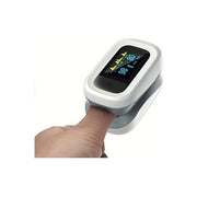 Flaem PO001 Pulsossimetro da Dito con Schermo OLED a Due Colori Allarme Sonoro Configurabile One-Touch colore Nero