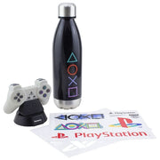 Paladone PP7911PS Gift Set 3 in 1 PlayStation Lampada Controller Bottiglia 680 ml 2 Fogli Adesivi