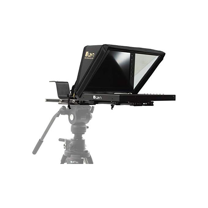 Ikan PT4200 PT4200 Teleprompter Professionale Portatile con Monitor 12'' e Vetro Beam Splitter 70-30 colore Nero