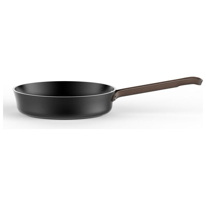 Alessi PU11320B EDO Padella manico lungo antiaderente per induzione 20 cm colore Nero