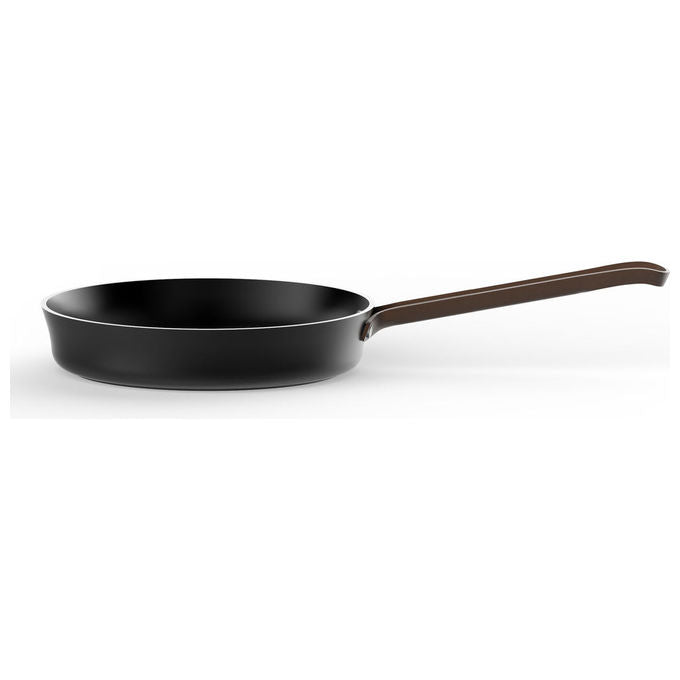 Alessi PU11324B EDO Padella a manico lungo in alluminio antiaderente per induzione colore Marrone