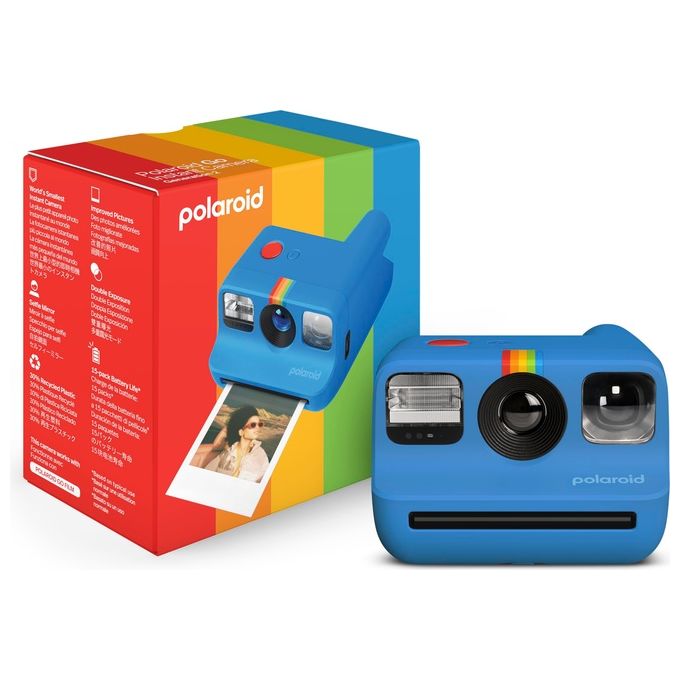 Polaroid 9147 Go Generation 2 Fotocamera Istantanea a Pellicola Flash Integrato Specchio Selfie Autoscatto colore Blu
