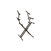 Quik Lok QL723 Supporto per tre tastiere a X con doppio telaio e supporti regolabili colore Nero