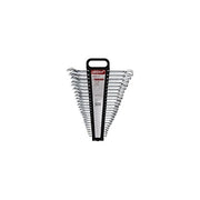 Gedore R09105024 Set di Chiavi Combinata Metriche 24 Pezzi 6-32 mm Acciaio Cromo-Vanadio Finitura Cromata Opaca Satinata Angolo 15° Conforme DIN 3113 ISO 3318 ISO 7738 In Supporto colore Nero