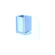 Gedy Rainbow Bicchiere Portaspazzolini da Appoggio in Resina Termoplastica colore Celeste