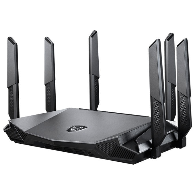 MSI GRAX66 RadiX AX6600 Router WiFi 6 Tri-Band 6600 Mbps Gigabit Ethernet 6 Antenne WPA3 colore Nero