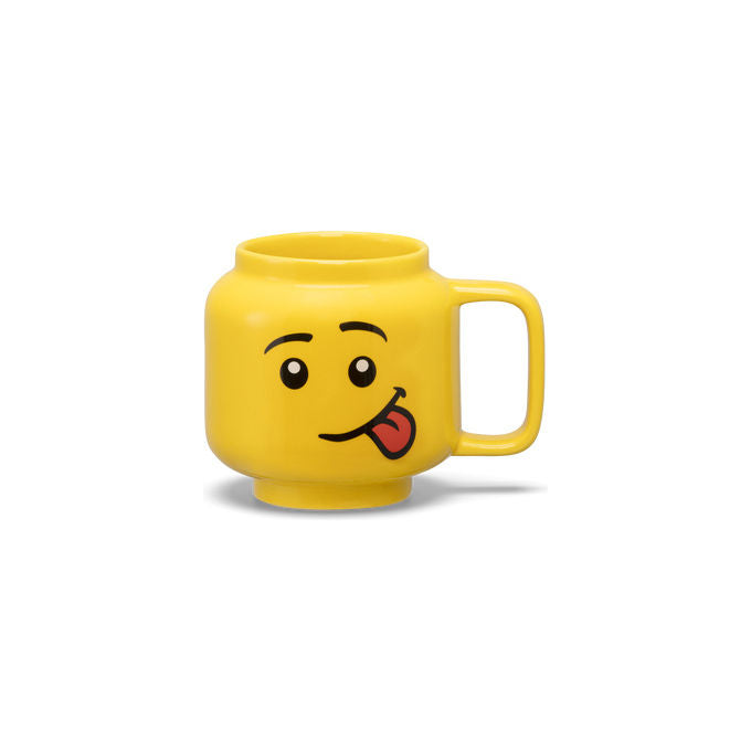 Room Copenhagen 40460802 LEGO Tazza in Ceramica Testa Silly 255 ml colore Giallo