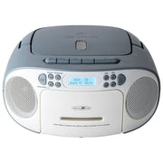 Reflexion RCR2260DAB Radio Lettore CD DAB+ FM 24 W Lettore Cassette Display LCD Blu Bianco