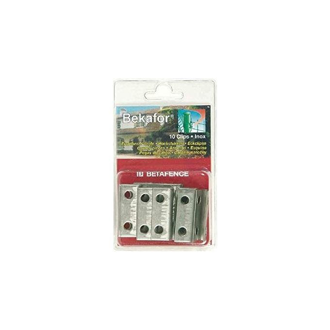 Betafence 545465 Bekafor Clip per angoli in acciaio inox fissaggio pannelli recinzione confezione 10 pz