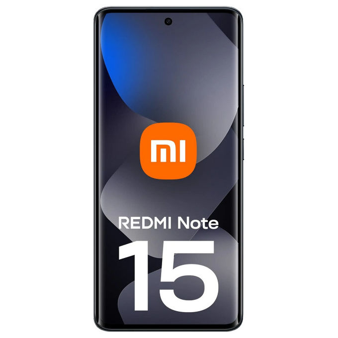 Xiaomi REDMINOTE156128W3BLACKOC Redmi Note 15 Smartphone 6 GB RAM 128 GB 6.77'' AMOLED Dual SIM 5520 mAh colore Nero