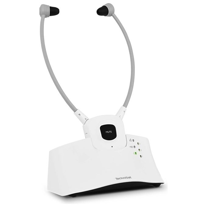 TechniSat 0000-9130 StereoMan ISI 3 Auricolari Wireless In-Ear con Bluetooth e Jack 3.5 mm colore Bianco