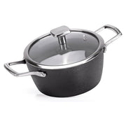 Alluflon Moneta Casseruola Armonia Finegres 20cm con Coperchio in Vetro