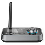 Hama 00205322 Link.it Duo Adattatore Bluetooth Trasmettitore e Ricevitore 2 in 1 Bluetooth 5.2 aptX Low Latency Portata 10 m colore Nero