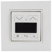 REV 0399490190 Timer per Tapparelle a Incasso Compatibile con Gira Jung Merten Busch Jaeger Memoria 36h Programma Casuale colore Bianco
