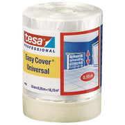 Tesa 04368-00012-01 Easy Cover Nastro Mascheratura con Pellicola Protettiva HDPE 33 m x 550 mm colore Trasparente